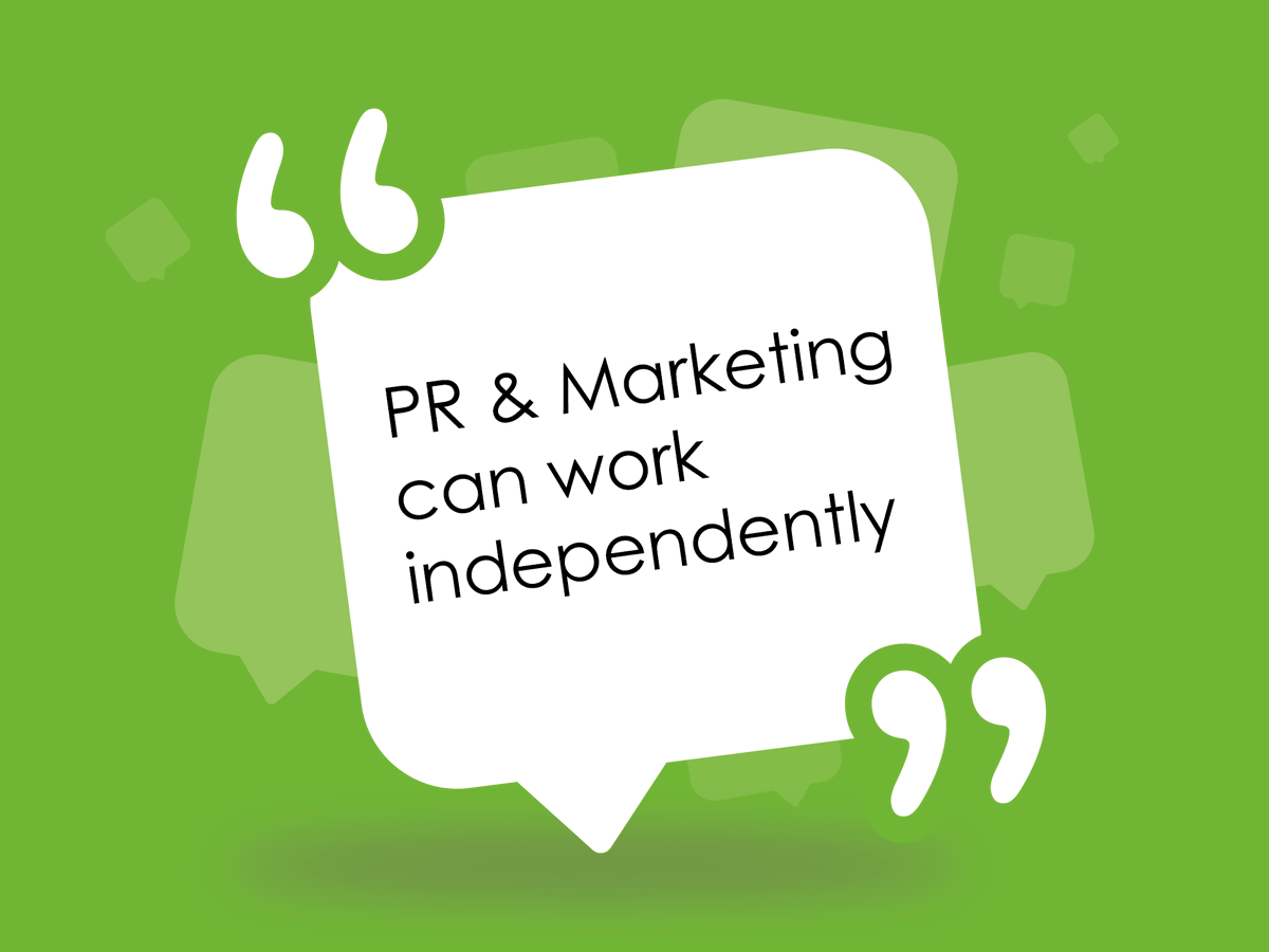 Do you really need to keep your #marketing and #PR separate? We think this #myth needs to be busted! Here's how a more strategic approach can reap results. hubs.ly/H0mcF1h0

#TechMythBusters