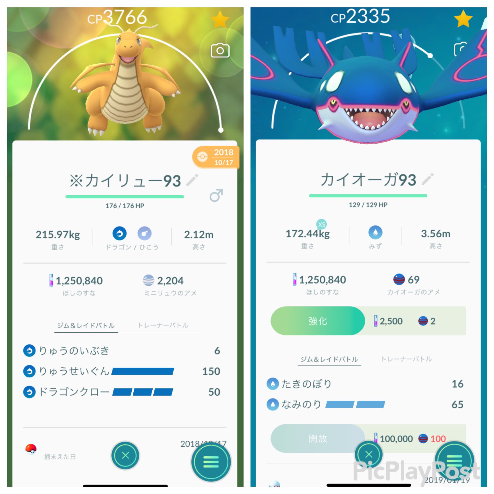 小野沢裕貴 技マシンの消費がやばいよね ポケモンgo カイリュー カイオーガ ゲンガー ルカリオ T Co Zcicuqbuev Twitter