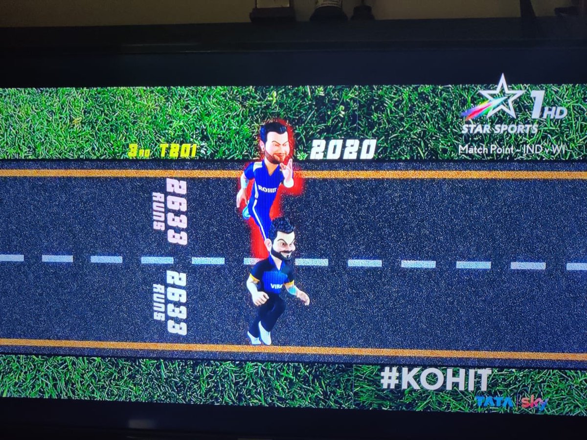 mipaltan_fans's tweet photo. Shaana bhau @ImRo45 aur King Kolhi @imVkohli jab tak race me... India match jiitegi #Kohit @StarSportsIndia Mast!!! #MatchPoint #IndvsWI https://t.co/06pOfTlos2
