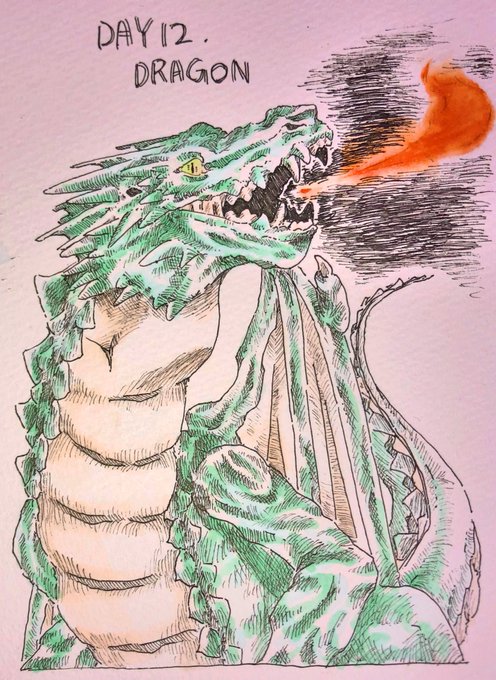 ドラゴン オリジナルアナログペン画 Www Arbel Ind Br