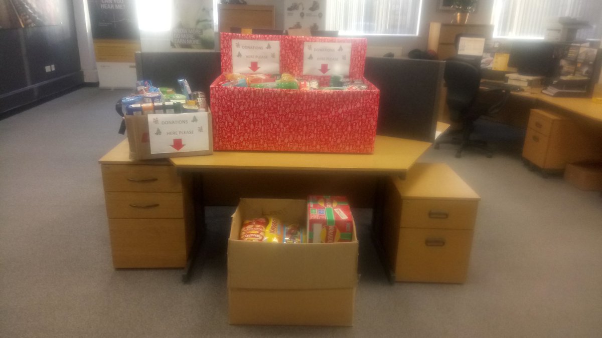 finningleeds's tweet photo. This year,  Leeds branch and the Fluid &amp; Condition Monitoring Laboratory team once again decided to organise a collection for the local food bank; with employees donating food, toiletries and other household essentials to the charity https://t.co/zPNDAJjwBQ