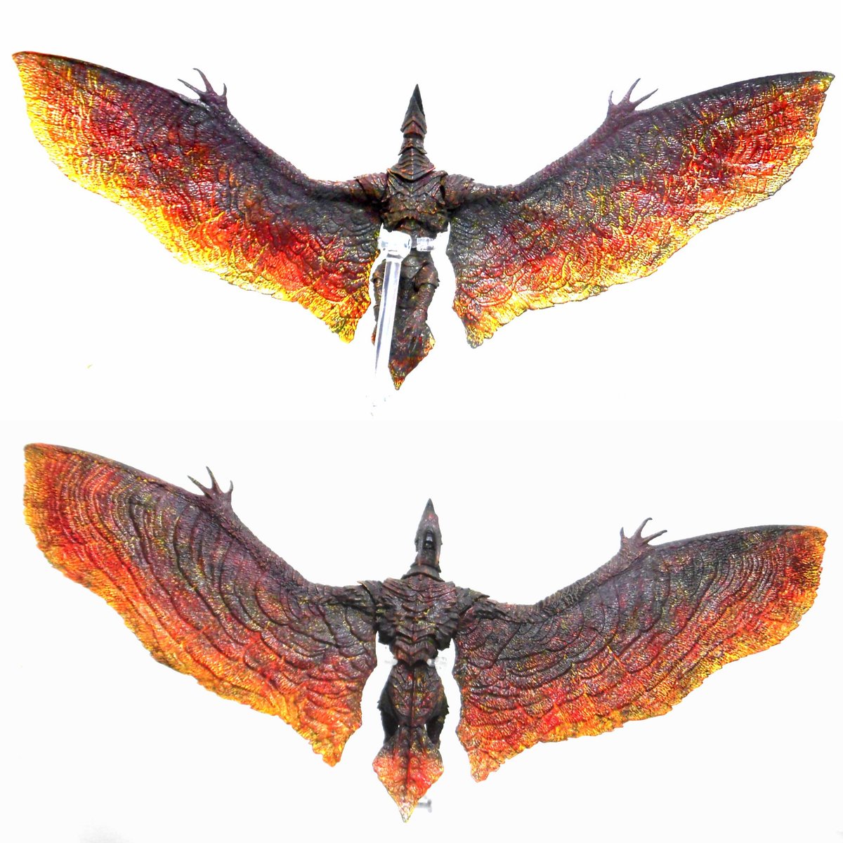 S H Monsterartsラドン 19 塗装が単調すぎたのでリペイント さいふのイラスト