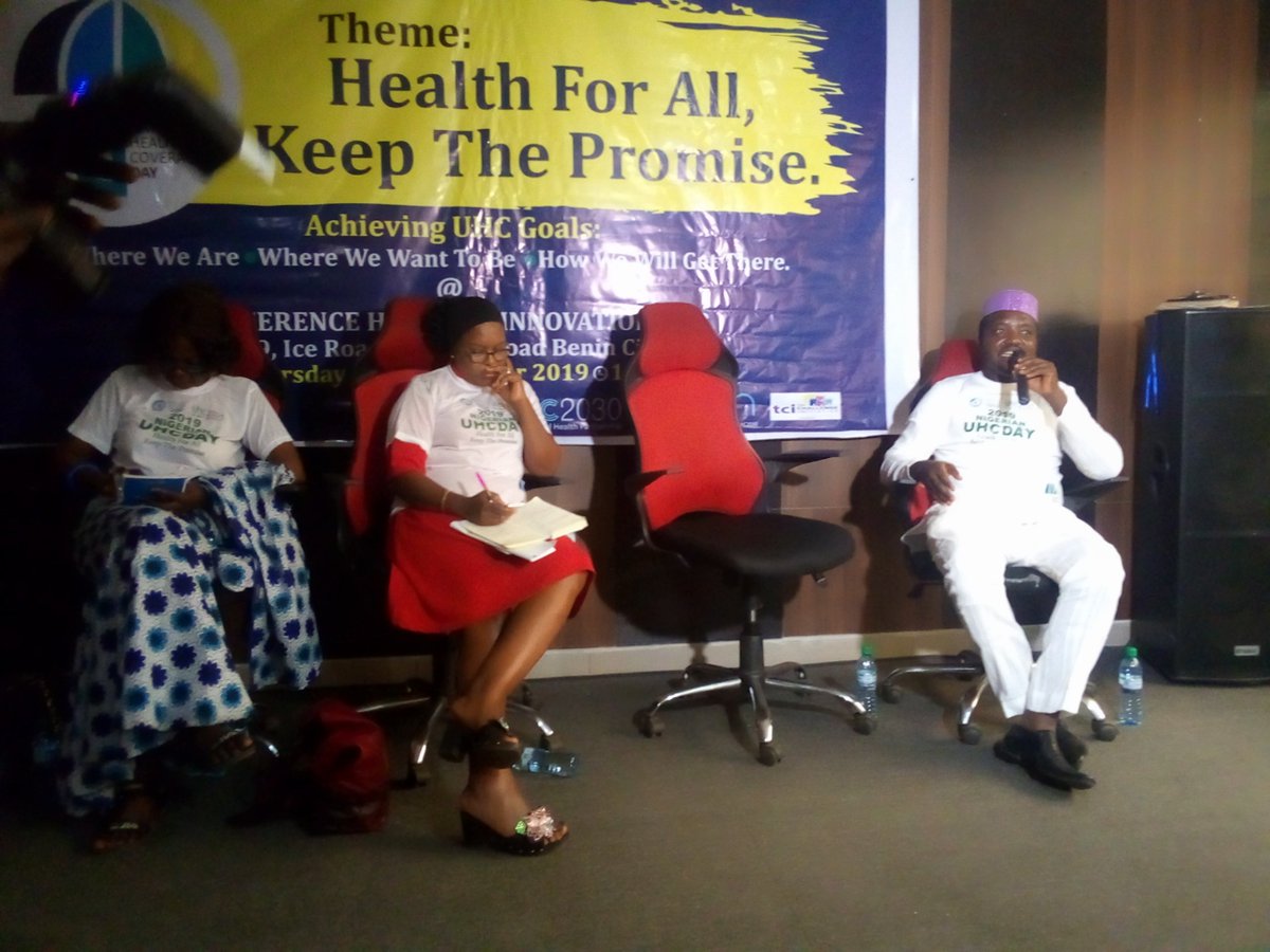Onuoha_ig's tweet photo. Panel session on going...

At the UHC Day organized by @Conectdadvocacy 

#HealthForAll, #UHCDay, #KeepThePromise, 
@UN @UHC2030 @CSOs4UHC @WHO @UHC_Day https://t.co/ZU5FLEqyTN