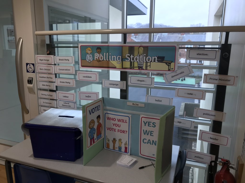 stoswaldsdurham's tweet image. Our polling station #mockelection