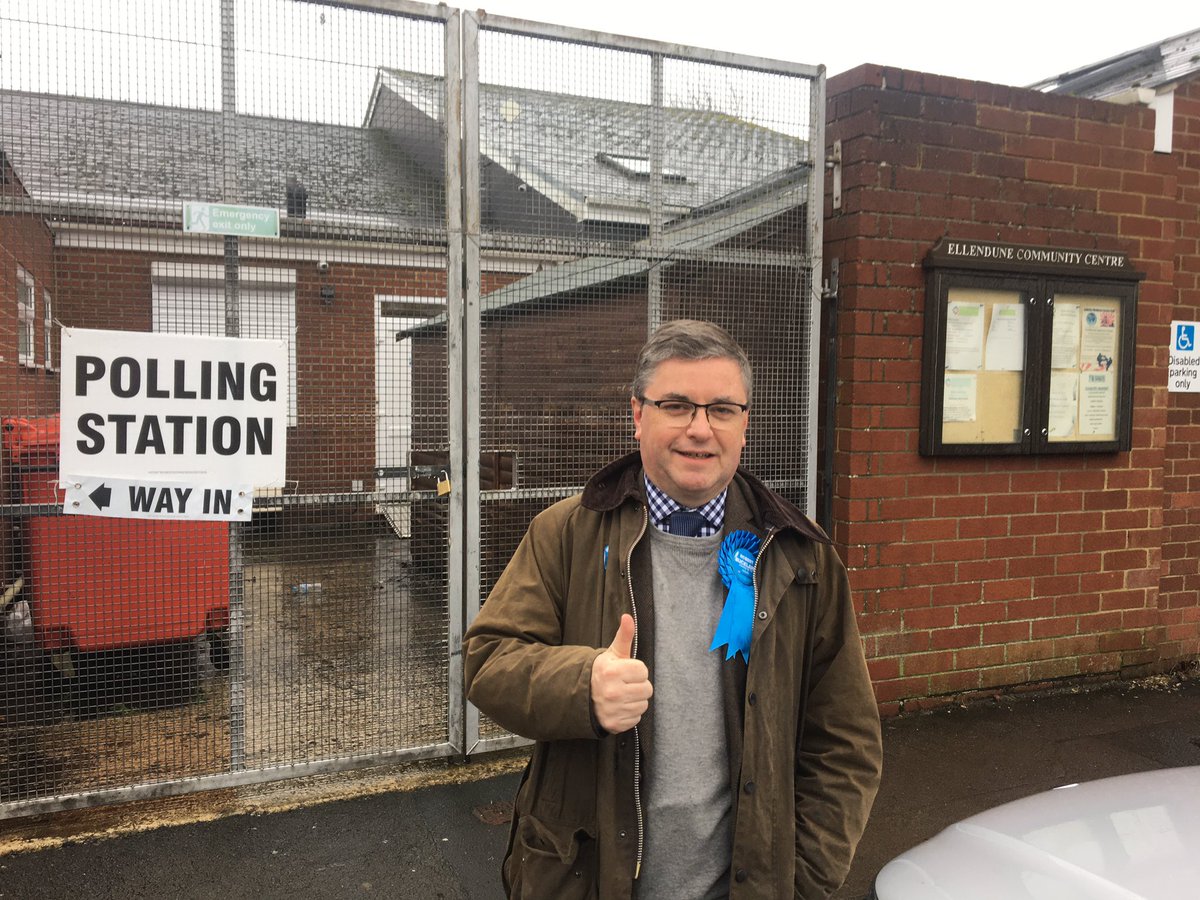 Delighted to cast my vote for the <a href="/Conservatives/">Conservatives</a> at my local polling station at Ellendune Community Centre in Wroughton.  Thank you to everyone who has voted for me already, and if you haven’t had the chance yet, polling stations are open until 10pm.  #VoteConservativesActually