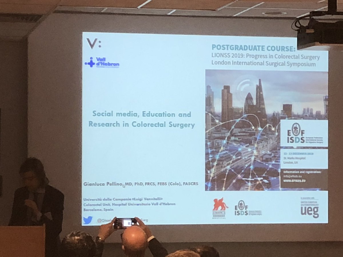 Kapil Sahnan (@ksahnan) on Twitter photo <a href="/EFISDS/">AEGIS - an EFISDS initiative</a> 2019 organised by <a href="/NuhaZsurgeon/">Nuha A Yassin</a> <a href="/StMarksHospital/">St Mark's Hospital</a>. The brilliant <a href="/GianlucaPellino/">Gianluca Pellino</a> speaking about social media in surgery #colorectalsurgery <a href="/EFISDS/">AEGIS - an EFISDS initiative</a> 2019 organised by <a href="/NuhaZsurgeon/">Nuha A Yassin</a> <a href="/StMarksHospital/">St Mark's Hospital</a>. The brilliant <a href="/GianlucaPellino/">Gianluca Pellino</a> speaking about social media in surgery #colorectalsurgery