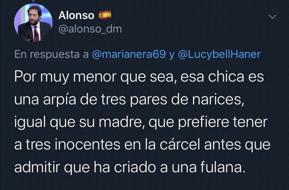 HelenaMaleno's tweet photo. Tras la condena a 38 años de los tres exjugadores de La Arandina, no hay que olvidar algunas barbaridades que se dijeron sobre la víctima, como esta de un candidato de VOX al Congreso https://t.co/VuQIJiSJTg