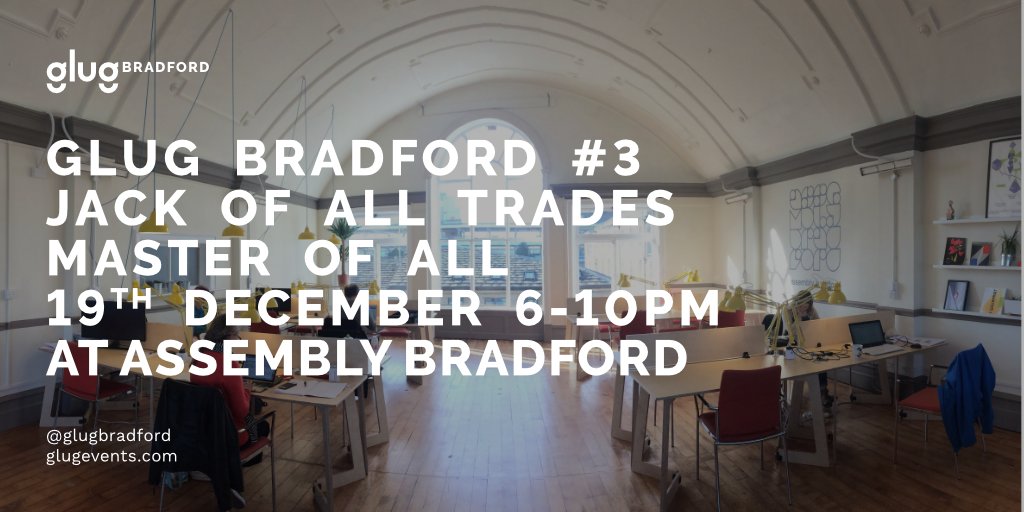 Join us at <a href="/assemblybd/">Assembly Bradford</a> on the 19th of December ❄️ for insights and discussion around how skills &amp; knowledge can transfer between different disciplines 🔥 
🔹Few tickets remaining! buff.ly/361Az7L🔹