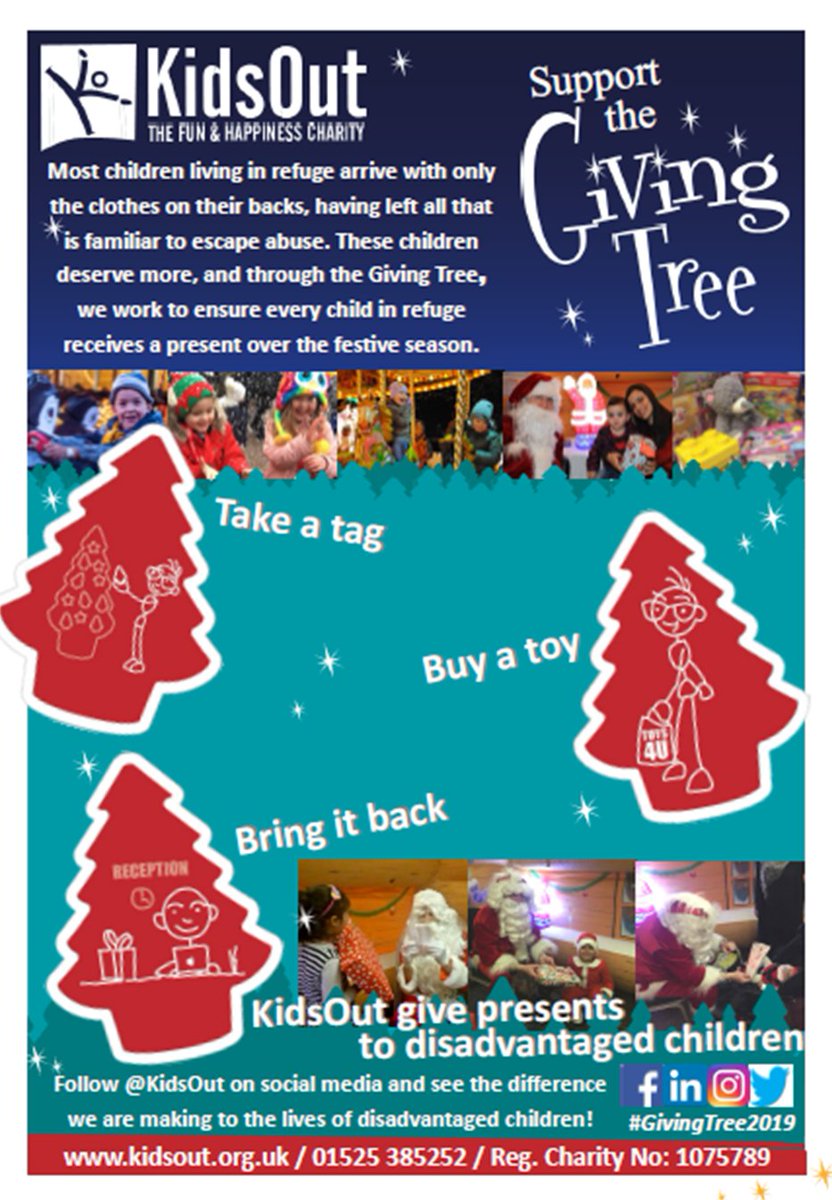 Step aside Secret Santa, it's #GivingTree2019 time! @KidsOut gives disadvantaged children positive experiences to support them becoming future members of our society and workforce. Proplend is delighted to be supporting such a wonderful campaign again this year.