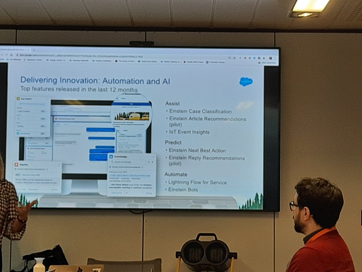 TechStormEU's tweet photo. We are learning #Einsteinbots @salesforce @partnerforce #TechStormEU. If you need more information reach out to https://t.co/b0NbY0adtK https://t.co/kPFTYDUIds
