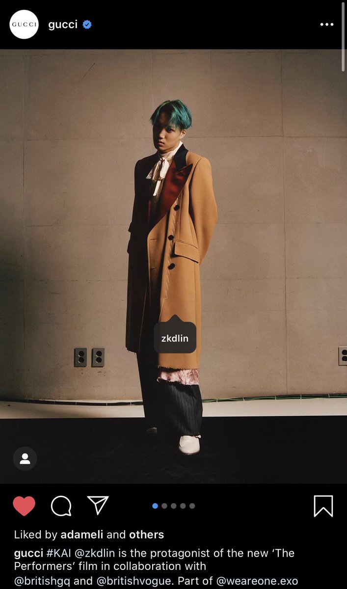 KaiS2com's tweet photo. GUCCI official instagram
https://t.co/7uk05KzUKS

하트💛, 댓글 많이 달아주세요 

#엑소카이 #EXO #KAI #카이 #김종인 #구찌카이 #GucciPerformerKAI @weareoneEXO @gucci https://t.co/Yu9J4JKq8r
