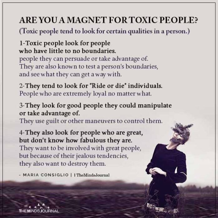Are You a Magnet for Toxic People? #manipulate. pic.twitter.com/x0gCHqxDXo....