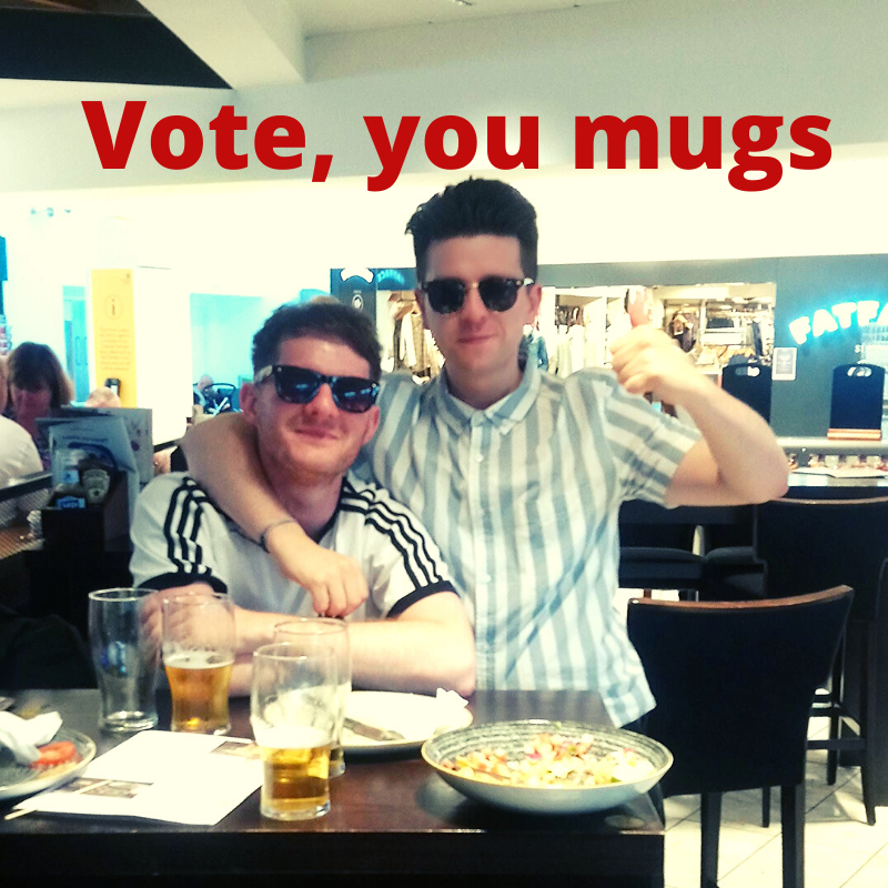 FaiidesOfficial's tweet photo. Vote today 👍 it's important. Takes a couple minutes, you don't need anything, just yersel.

We're playing at The Old Hairdressers with @MiloGoreMusic. Doors @ 8, Ben will buy you a pint if you provide a pic of you at the polling station #YourVoteMatters 

https://t.co/21Uo3wWvLT https://t.co/NLE6dbnUGe