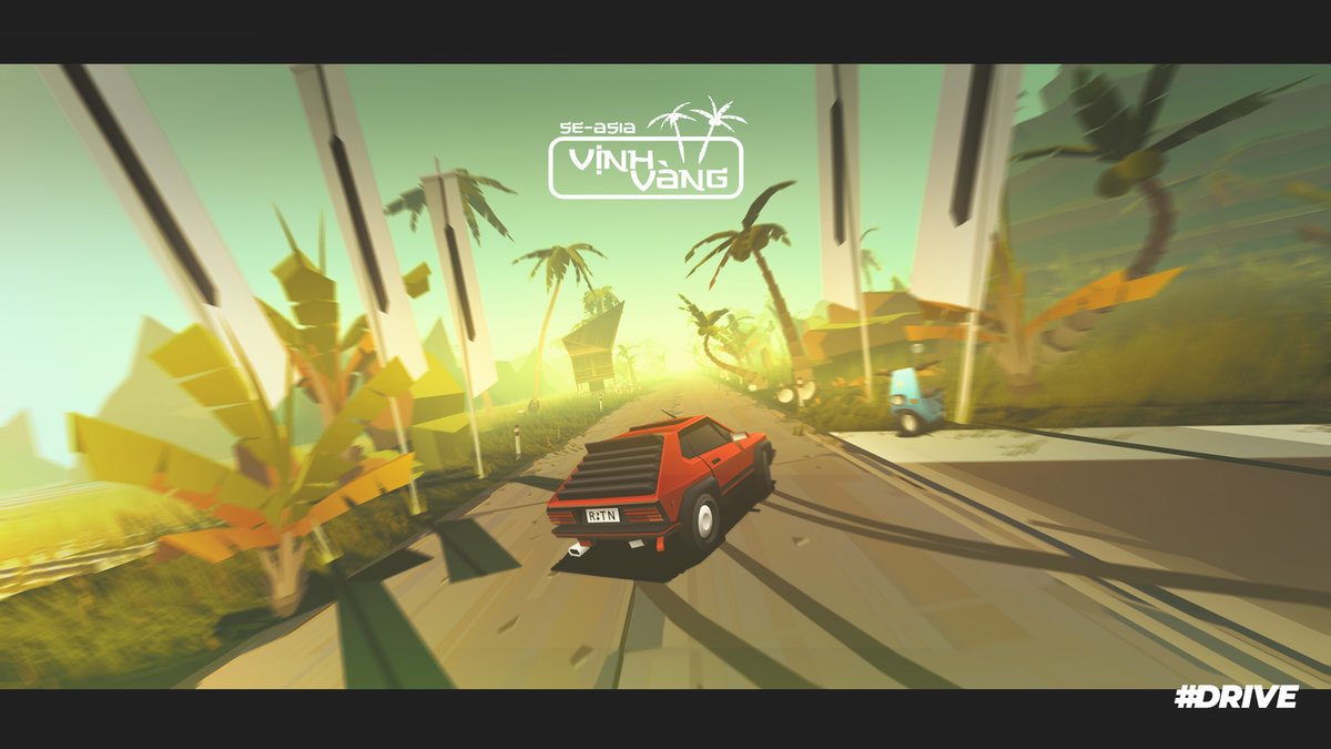 drivethegame's tweet photo. Update! You can now #DRIVE in #VinhVang, our new environment. 🏝
Available NOW for @Apple #iOS and @GooglePlay #Android.
#lowpoly #drivethegame #mobilegame #indiegame #update #lowpolycar #driving #cargame #drivefurther #iosgame #androidgame https://t.co/UEk4AOFumt