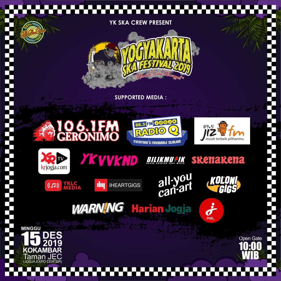 Nah ini yang menanti-nanti line upnya!

<a href="/BRAVESBOY_YK/">BRAVESBOY</a> <a href="/sriplecit/">sriplecit</a> Sosial Hitam Putih, Apollo 10 etc siap hibur kalyan di Taman JEC. Htm 25k (PreSale), 30 (ots). 

Pengen nyanyi lagu apa ni fren?