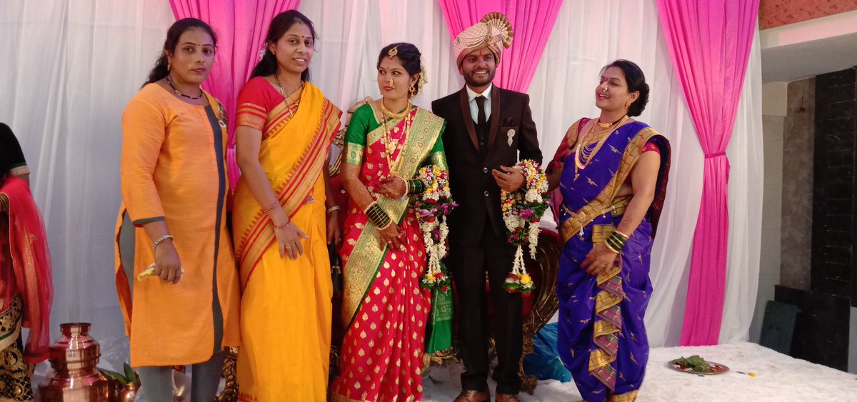 manishasurya10's tweet photo. At the wedding function of dear #SangamPatil and #harshda My Best wishes to newly wedded couple https://t.co/U2lyASsHC8