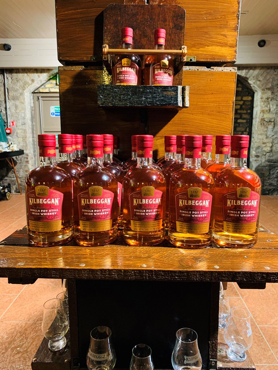 CashmanGBA's tweet photo. What a beautiful sight, our @Kilbeggan Single Pot Still on shelf in our distillery. Only 100 bottles available until general launch in January. €60 and customer quota applies. #irishwhiskey #heritage #singlepotstill #doubledistilled #1757 #westmeath @beamsuntory https://t.co/7LxVytCoF2