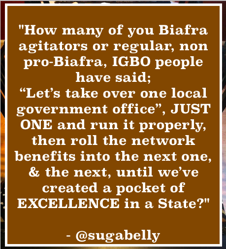 iSERVE2050's tweet photo. 💡What if we went beyond #SocialMedia and focused on at least ONE LGA in each of the States in ALAIGBO?

What is we clearly establish and define Infrastructural &amp; Human Development Indices based on global best practice and benchmark these LGAs against them?

#KaAnyiMezieALAIGBO🌴 https://t.co/J2WOp4PX76