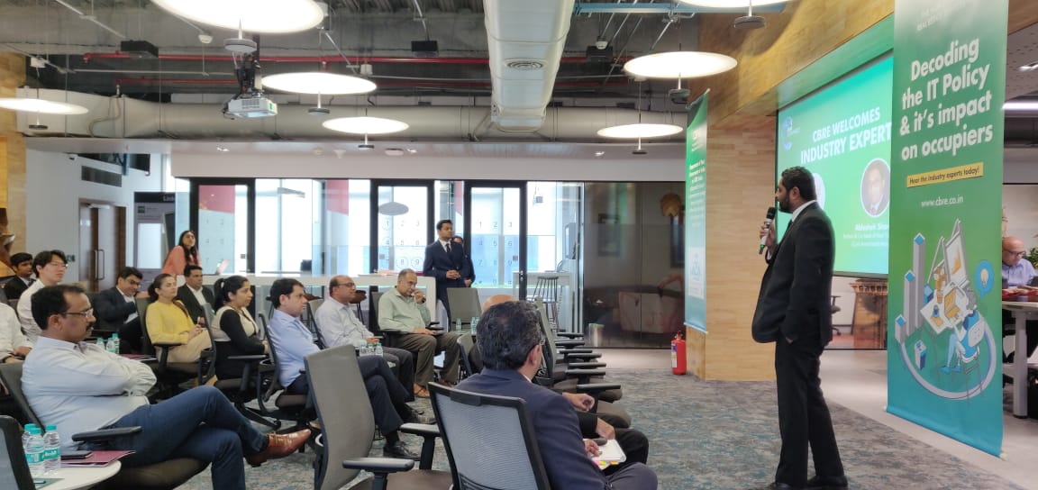 CBRE_India's tweet photo. #CBRELive #CBREConnect

Industry experts discuss the 'Impact of IT Policy on #RealEstate' at the #CBREMumbai office https://t.co/o9Tn2VIO3J