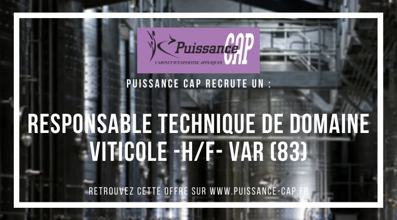 PuissanceCap_RH's tweet photo. Nous recrutons un Responsable Technique de Domaine Viticole (H/F) en CDI basé dans le Var (83), à proximité de Brignoles. #Emploi #Responsable #vin
Plus d'infos : https://t.co/QTQ4UkiuQz https://t.co/9mWOwUXb17