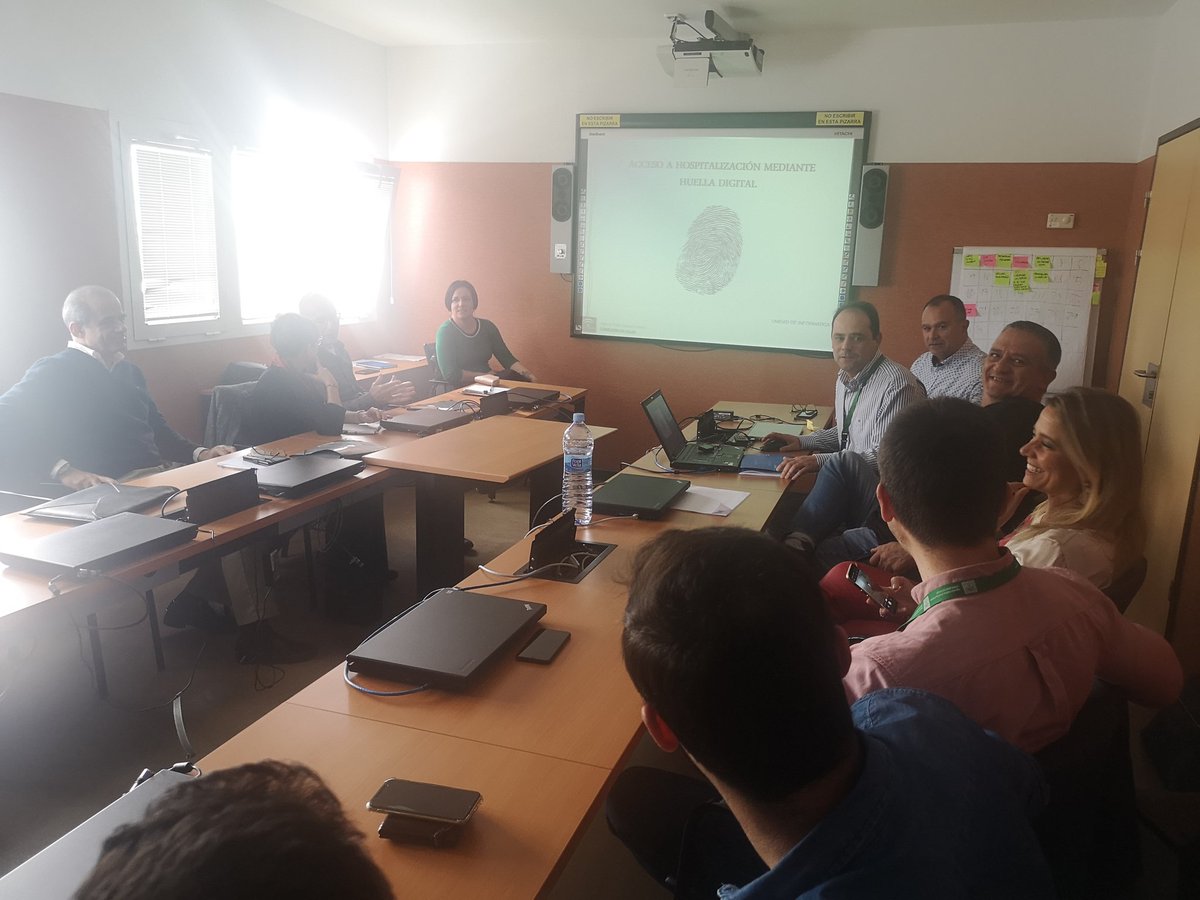 Última presentación de la Unidad en la reunión provincial #TIC a cargo de <a href="/fmayorgarcia/">Fermín Mayor García</a>. Control de accesos mediante huella dactilar.
@AS_HPoniente #HPoniente