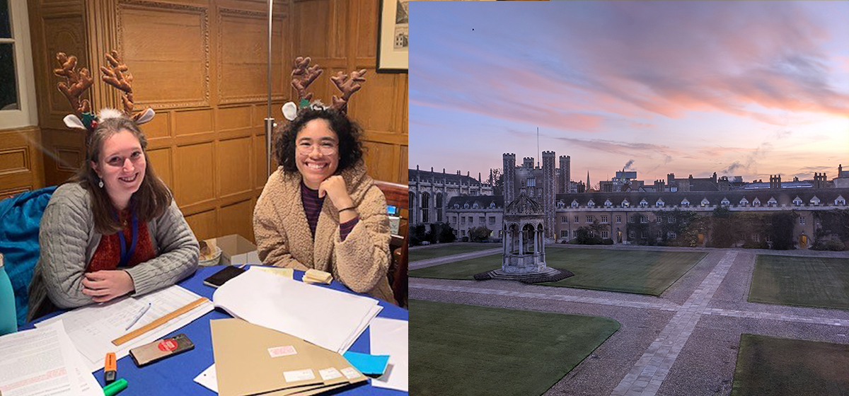 TrinCollCam's tweet photo. Top tips for admissions interviews from @TrinityAccess Ellie and Lizzie. Tip 5: Keep reading around your subject… https://t.co/yHHZKPoO5D #cambridgeinterview
#goingtocambridge #trincollcam #GoingToCambridge #cambridgeinterviews #studentlife #cambridgeuniversity #futurestudent https://t.co/DCdKqjoLDr