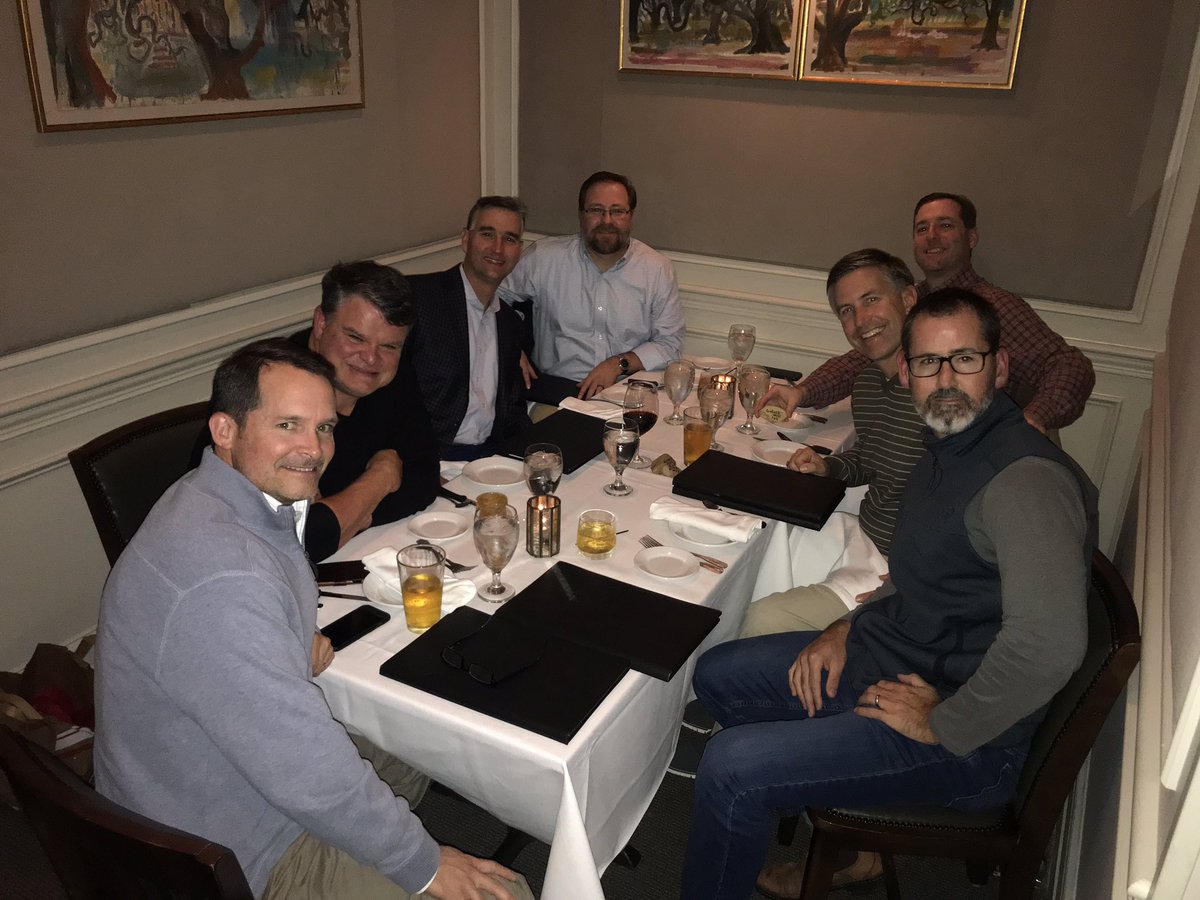 derekpuckett1's tweet photo. @ScottAMoak @shoemakerhomes @beegejmw @CoachCrosbyJP celebrating over 6 years of Tuesday mornings with these guys. My dudes. If you need me on Tuesdays it’ll have to be after 8am. https://t.co/j8dpfYugqB