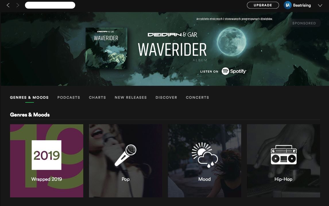 Made it on top of <a href="/Spotify/">Spotify</a>’s home page! 🙌 #House #TranceFamily #EDM