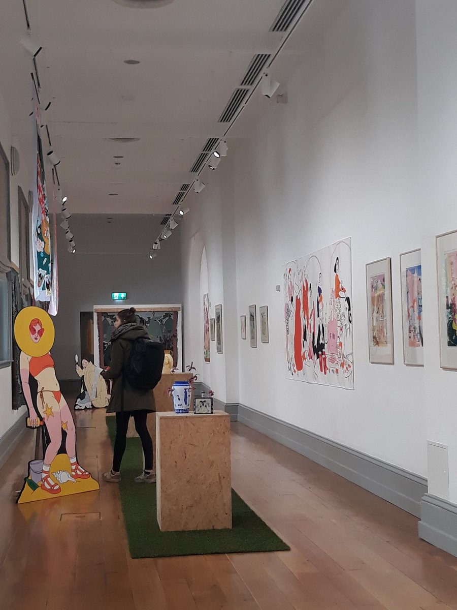 emmajmca's tweet photo. Vibrant new exhibition 'Natura Naturans' in the @NaughtonGallery by artist Laura Callaghan. Come and see 👀 

#feministart #lauracallaghan https://t.co/YXpc86ZJMs