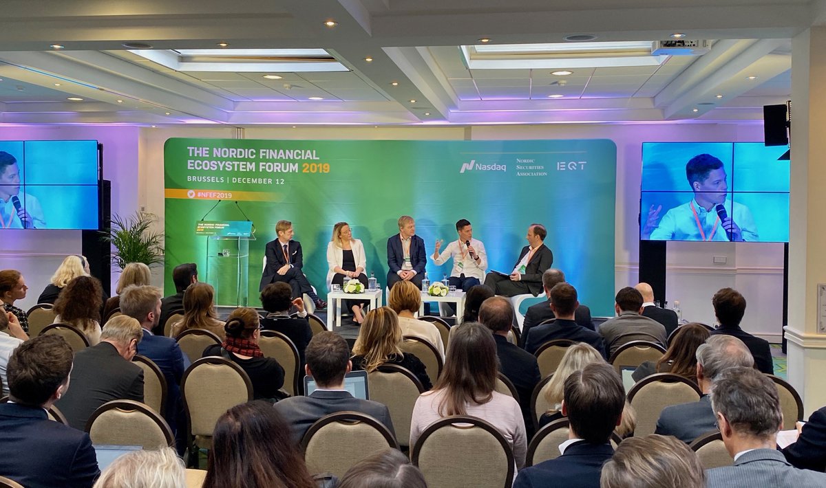 eqt's tweet photo. “Future-proofing companies is about making companies fit in the current age, which is digital”, @olofhernell, EQT's Chief Digital Officer at the #NFEF2019 in Brussels https://t.co/y6v8h1D3zc