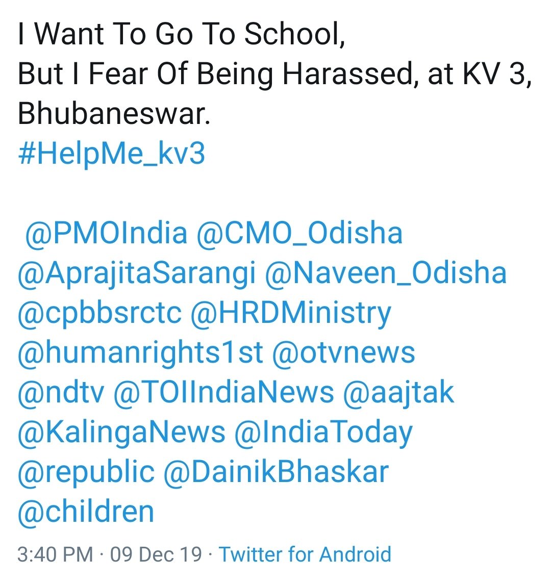 RajibKu90737760's tweet photo. #HelpMe_kv3
@narendramodi @CMO_Odisha @AprajitaSarangi @Naveen_Odisha @cpbbsrctc @HRDMinistry @humanrights1st @otvnews @ndtv @TOIIndiaNews @aajtak @Kalingatv @IndiaToday @republic @dainikbhask @children https://t.co/xJ1UEL9GK6