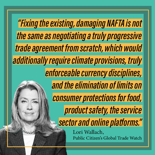 ReplaceNAFTA's tweet photo. @PCGTW’s Lori Wallach: “Fixing the existing, damaging NAFTA is not the same as negotiating a truly progressive trade agreement from scratch...” #ReplaceNAFTA https://t.co/oOXk2QC2Fq