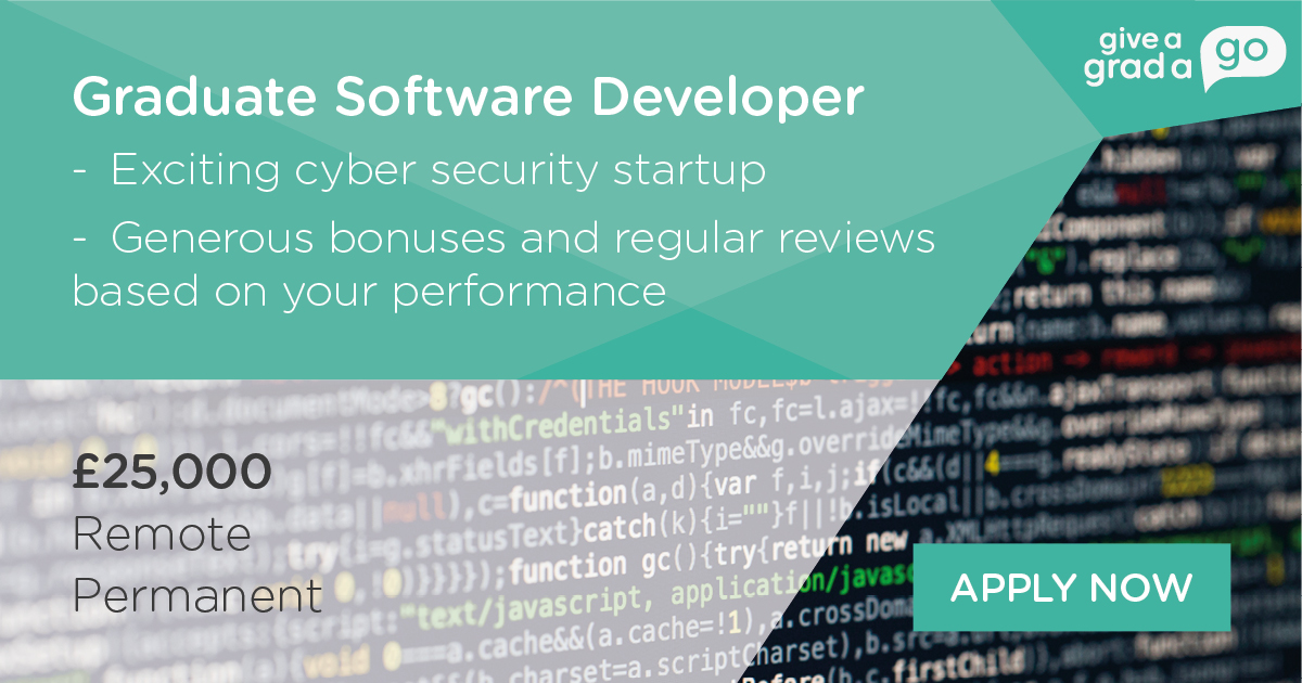 giveagradago's tweet image. Get great bonuses when you excel in this Software Developer role!
Graduate Software Developer - Remote - London, £25,000
#LondonJobs #GraduateJobs #GraduateSoftwareDeveloper
hubs.ly/H0m86tT0