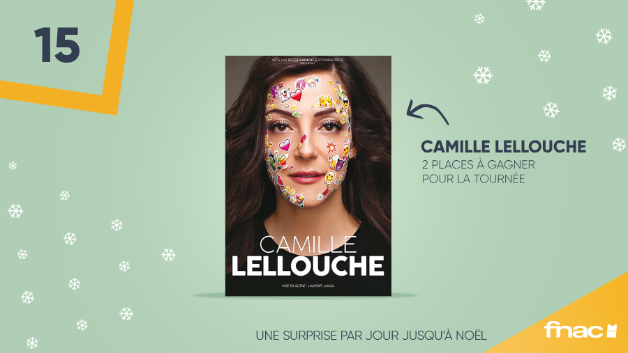 fnacspectacles's tweet photo. 🎅 #NoelFnacSpectacles 1⃣5⃣ 🎅

Ce dimanche on vous emmène voir le one-woman show de @CAMILELLOUCHE, avec 2 places à gagner dans les Zéniths de France !

👉 RT + FOLLOW pour tenter de les remporter 

Infos : https://t.co/Jw0kfE4X7F

#Concours https://t.co/eqLX6AM9jF