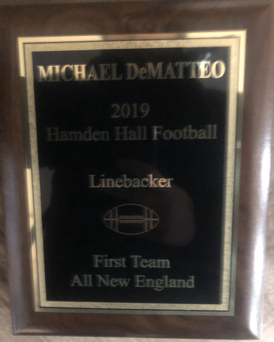 I am proud to announce that I have made All Conference at Linebacker and First Team All New England at Linebacker.