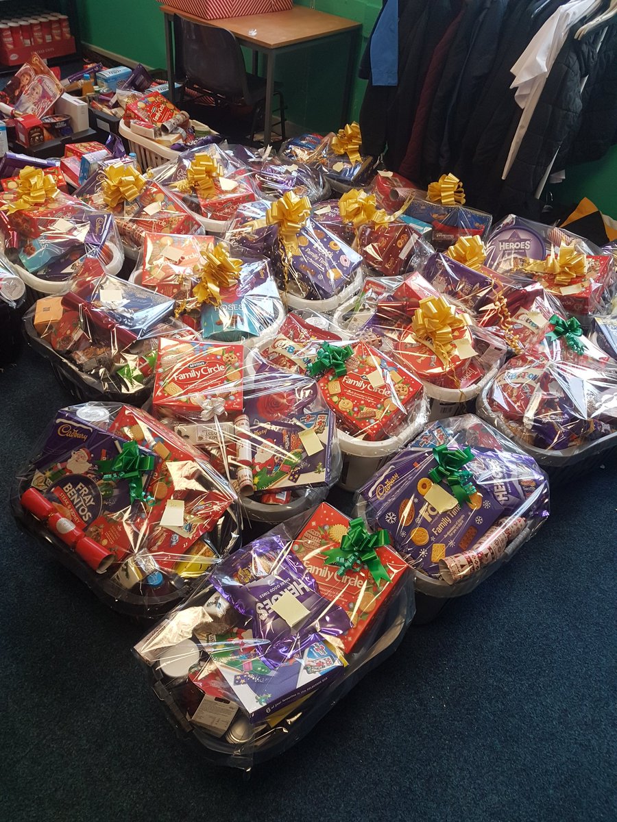 SACA_Catholic's tweet photo. Christmas hampers for our local community. Thank you to everyone for your food donations. @St_Leonards_RC @St_Benets @SJBSunderland https://t.co/WMie99xuoK