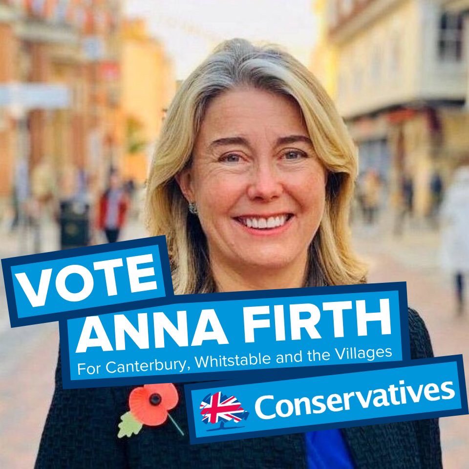 Don’t forget to vote for ⁦<a href="/anna_firth/">Anna Firth</a>⁩ today, let’s make Canterbury blue! #VoteConservative #GeneralElection2019
