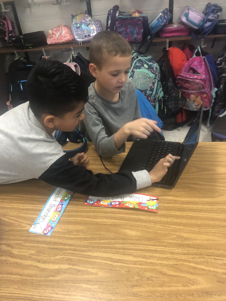 Kayla Foti (@bstfirsties) on Twitter photo Celebrating Hour of Code <a href="/BSTElementary/">Belmont Station</a> with @misshahesy! The 3rd graders are collaborating with our 1st graders to retell a fiction story using Scratch #HourofCode2019 Celebrating Hour of Code <a href="/BSTElementary/">Belmont Station</a> with @misshahesy! The 3rd graders are collaborating with our 1st graders to retell a fiction story using Scratch #HourofCode2019