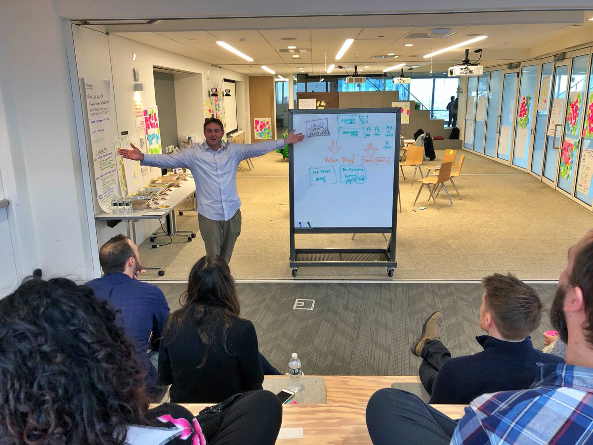 ilaprogram's tweet photo. We're honoring the first 9 graduates of the ILA Program. They each worked so hard to learn, reframe, &amp; demonstrate leadership, facilitation, applied design thinking, and coaching.

First up is Joe Traficanti - check it out here: https://t.co/glbmdL9PhJ

#innovationleadership #ila https://t.co/LgE4dAEYoz