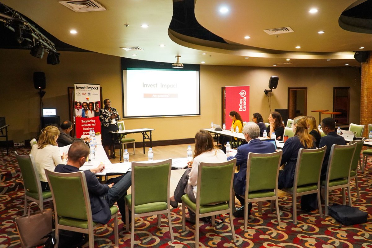 invest2impact's tweet photo. The 13 women entrepreneurs selected in the #2Xcelerate track in #invest2impact will benefit from our DFI’s funding readiness support programme in order to maximize their chances for funding. The finalists held individual engagement meetings with the DFIs in #Kigali last month. https://t.co/PWZLrfFgyg