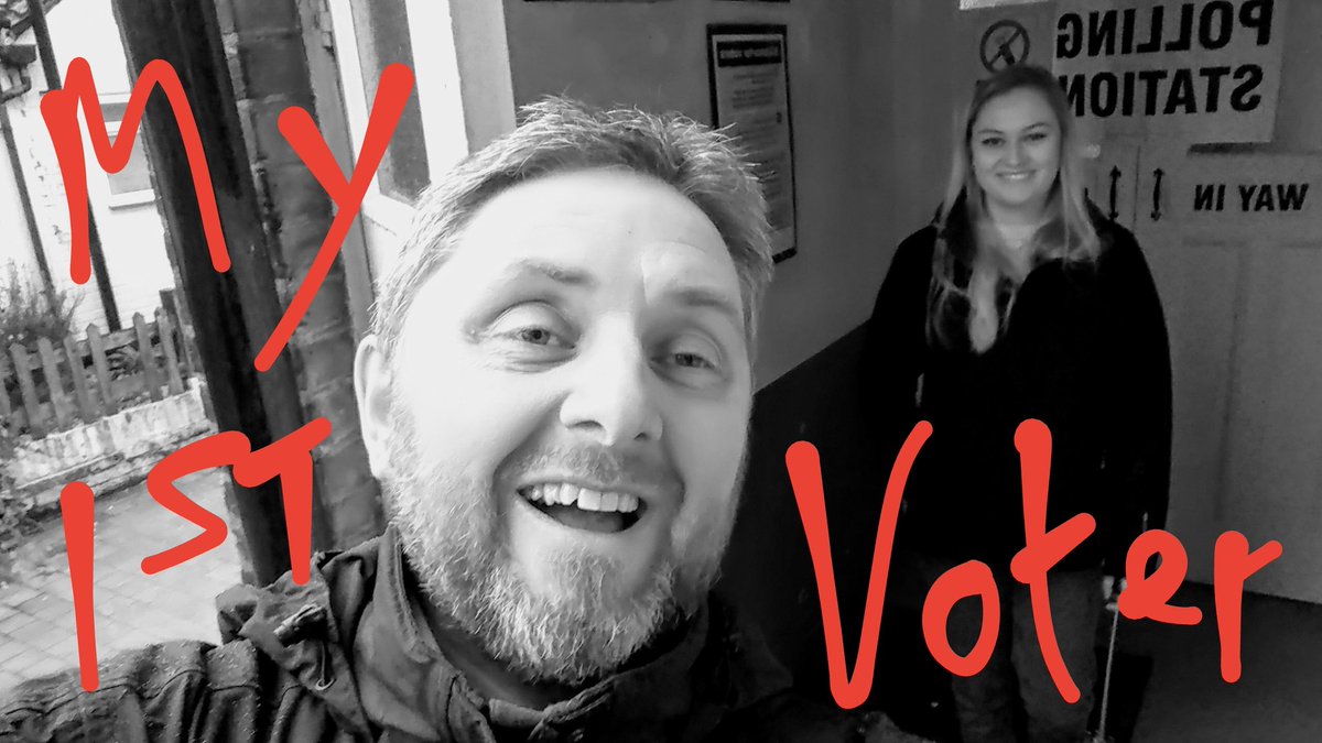mrmikelancaster's tweet photo. Proud to go voting with Youth no.1 for her first General Election box cross in a London marginal. Cold and wet. Fantastic! If only there'd been snow!... #BackingBambos #YouthQuake #MiddleAgeQuake #GE2019 https://t.co/qnvpQwfsvY