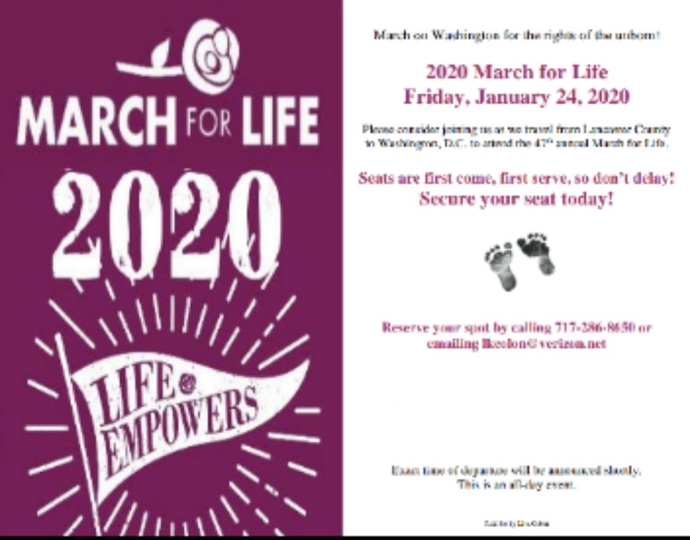 #ProLife #2020marchforlife
