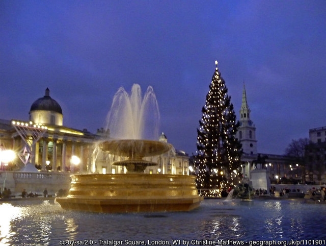 Sunday 15th Dec 2019 #LondonWalk Christmas Lights & Sights. Meet 2pm opp. Platform 14 at #LiverpoolStreet to walk to #TrafalgarSquare. Meet 4pm at steps in front of #NationalGallery.  Walk finishes ~7pm at Somerset House; return to Liverpool St. by bus #LoveLondonWalkLondon