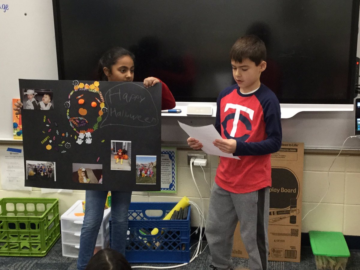 ginadams's tweet photo. Our sharing today including Halloween traditions! And we learned about St. Lucia Day. #gwgreats https://t.co/5KlYVXNM5G