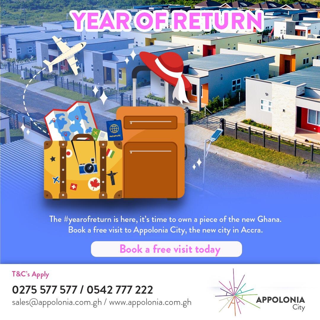 We welcome all #diasporans to come #VisitAppoloniaCity for themselves this year. #afropolitan #afrochella #brafie #investinghana #akon #YearOfReturn2019 #VisitAppoloniaCity