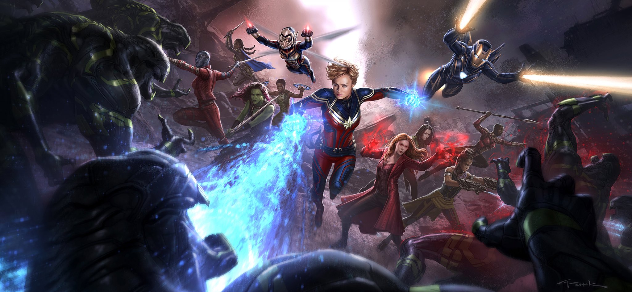 AVENGERS: ENDGAME - Jaw-Dropping Andy Park Keyframe Concept Art ...