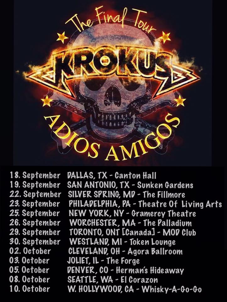 NERockReview's tweet photo. KROKUS has announced The Final Tour. Check for a city near you in September 2020.
#Krokus #ScreamingInTheNight #FinalTour #2020 https://t.co/I8dASywcMA