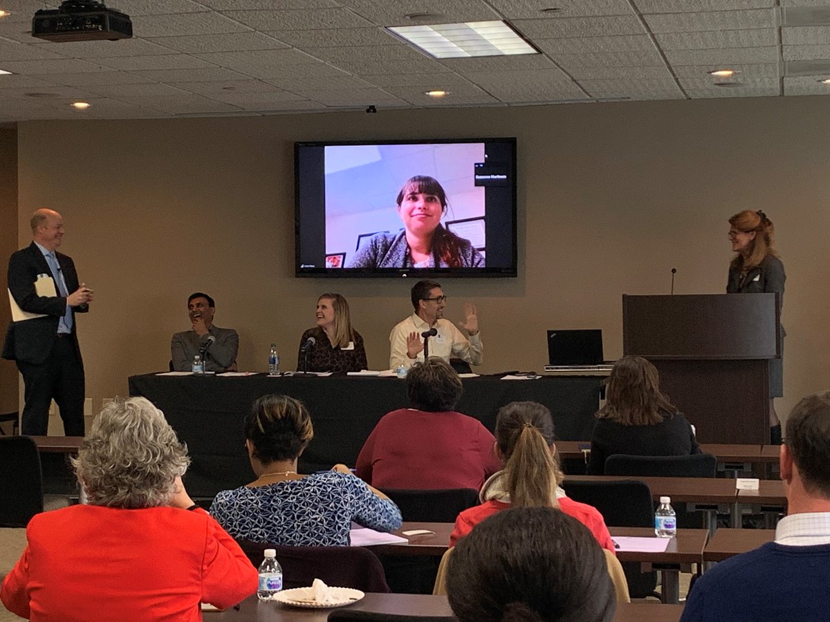 NashvilleBar's tweet photo. Thank you to our presenters, Emily Edwards, Hiren Shukla, Haley Moss (via Skype), Tim Vogus, and to our producers, John D. Bowers, M. Suzanne Hartness, and Kaya Grace Porter for bringing to attention the important topic of #Neurodiversity at the NBA today. #NBACLE https://t.co/nVBp7QDizw