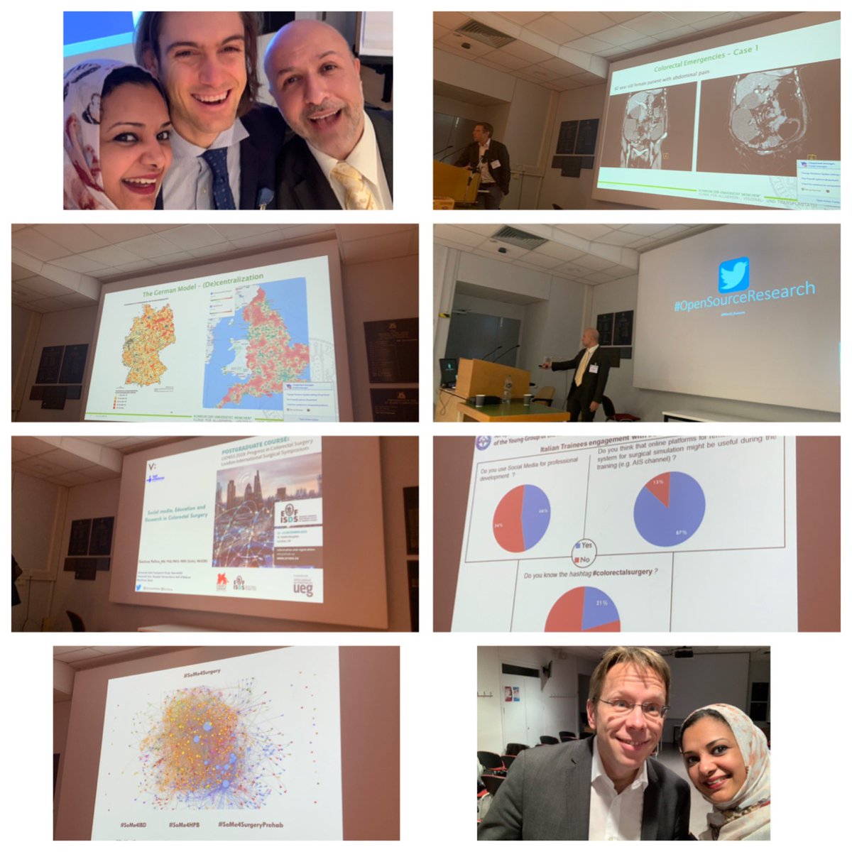 NuhaZsurgeon's tweet photo. What a day- Session 5: research and social media,session 6: lap vs open surgery debate,session 7, dukes’ club update & consultants’ corner @GianlucaPellino @AlaaEl_Hussuna @dhaese_jan @dalevim @wannabehawkeye @Dukes_Club @EFISDS @my_ueg THANK YOU to all the speakers and delegates https://t.co/ts2FfHljH8