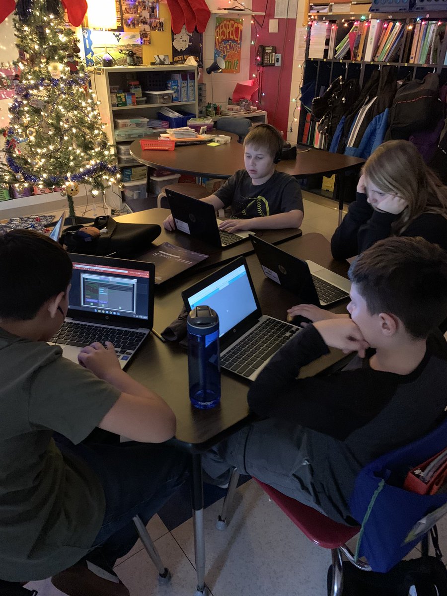 tjbrown5thgrade's tweet photo. HOUR OF CODE DAY IS HERE!!! My kiddos love to code!!! @mylanpatriots @Monongalia_Co #HourofCode #CS4WV #CSEdWeek19 #mylanpatriots https://t.co/MMEyTQICPa